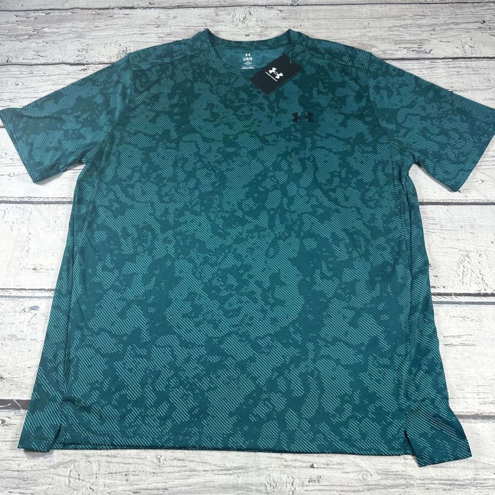 Under Armour Tech Vent Tee Men's Geode Green Moisture Wicking New size L NWT